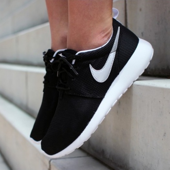 Nike Shoes - Nike Roshe One GS Black Metallic Silver W AUTHENTI